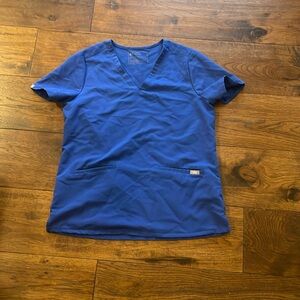 FIGS Casma Scrub Top in Royal blue size medium